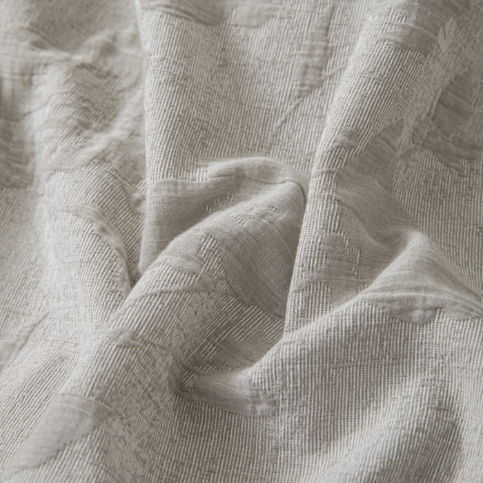 91家纺网 家纺一手货源 找家纺 安莱生活 2023新品双层纱大提花高奢工艺款四件套花都 花都--咖色