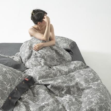 91家纺网 家纺一手货源 找家纺 （总）安莱 双层纱大提花高奢工艺款疯狂生长系列四件套