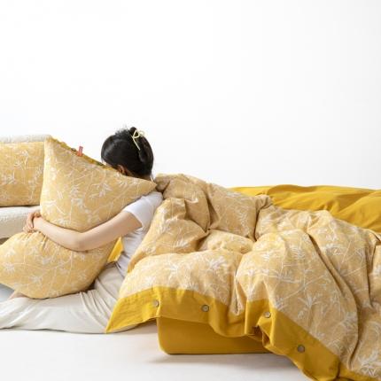 91家纺网 家纺一手货源 找家纺 （总）安莱 双层纱大提花高奢工艺款疯狂生长系列四件套