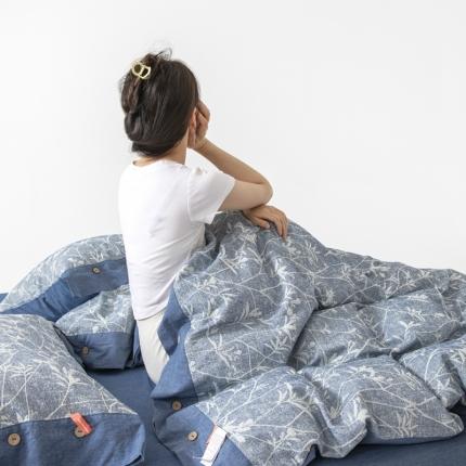 91家纺网 家纺一手货源 找家纺 （总）安莱 双层纱大提花高奢工艺款疯狂生长系列四件套