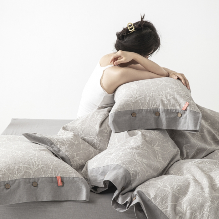 91家纺网 家纺一手货源 找家纺 （总）安莱 双层纱大提花高奢工艺款疯狂生长系列四件套