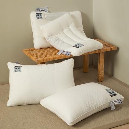 91家纺网 家纺一手货源 找家纺 （总）觉物 新款山下寝室日式素棉枕48*74cm/只