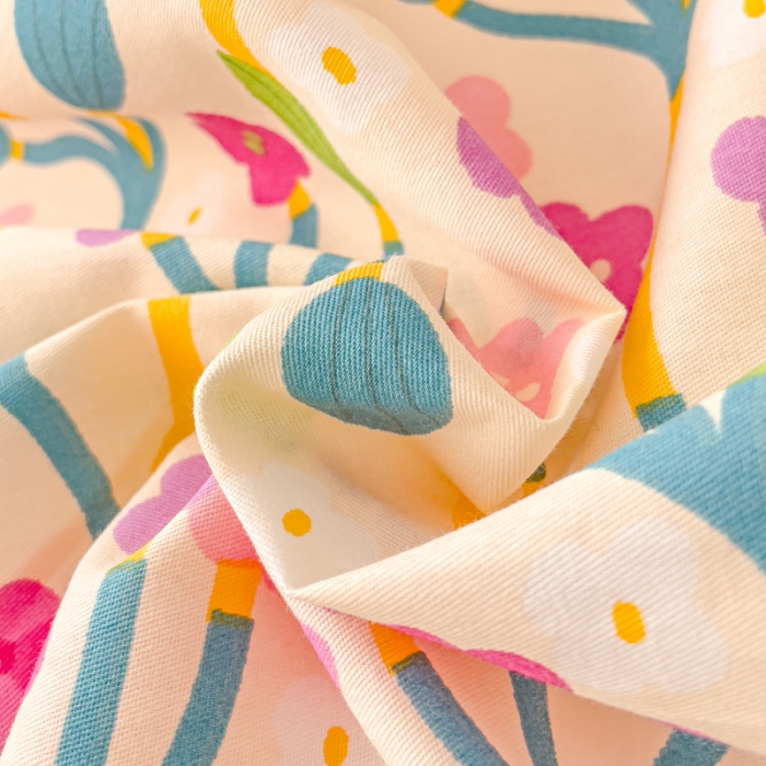 91家纺网 家纺一手货源 找家纺 千朵 2023新款棉加绒豆豆绒四件套 粉调