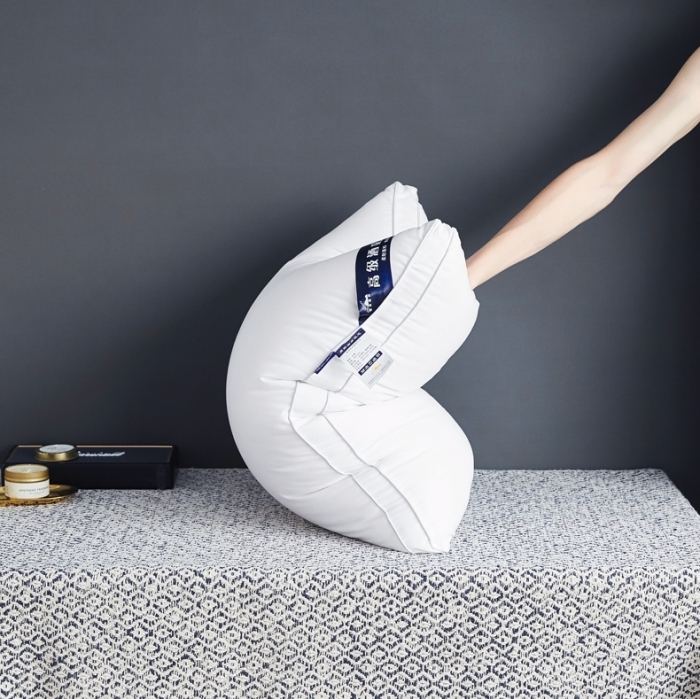 91家纺网 家纺一手货源 找家纺 兴丝露枕芯 全棉酒店枕 羽丝枕 双边立体枕 单人枕芯 全棉枕头 全棉枕芯