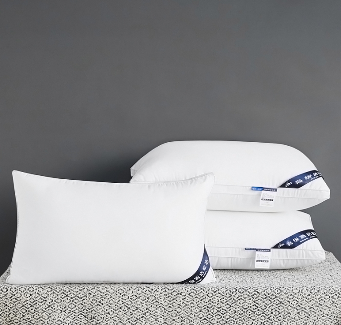 91家纺网 家纺一手货源 找家纺 兴丝露枕芯 全棉酒店枕 羽丝枕 双边立体枕 单人枕芯 全棉枕头 全棉枕芯