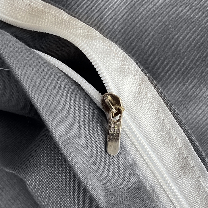 91家纺网 家纺一手货源 找家纺 楠沐 2025年新款纯色双拼水洗棉柔感四件套 深灰ins