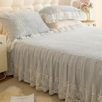 91家纺网 家纺一手货源 找家纺 （总）好儿喜家纺 2023新款密语系列牛奶绒四件套床裙款三件套