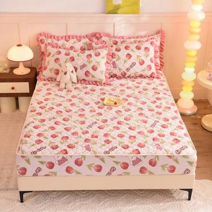 91家纺网 家纺一手货源 找家纺 （总）美达 2025新款A类牛奶绒夹棉床笠（可定制）