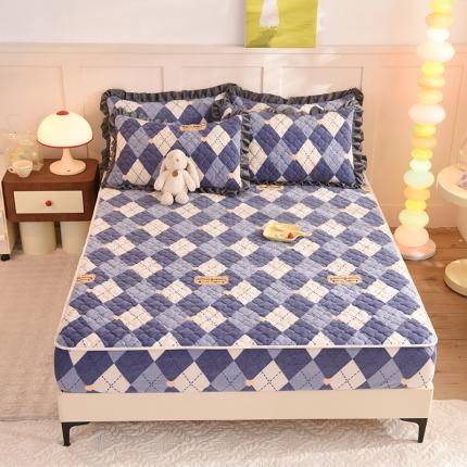 91家纺网 家纺一手货源 找家纺 （总）美达 2025新款A类牛奶绒夹棉床笠（可定制）