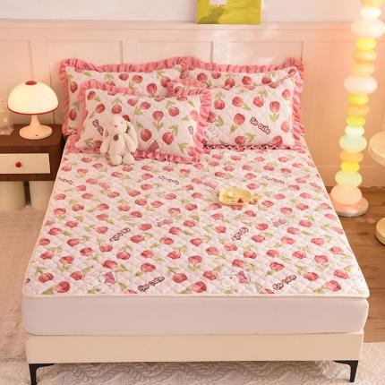 91家纺网 家纺一手货源 找家纺 （总）美达 2025新款A类牛奶绒夹棉床垫（可定制）