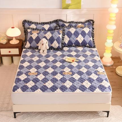 91家纺网 家纺一手货源 找家纺 （总）美达 2025新款A类牛奶绒夹棉床垫（可定制）