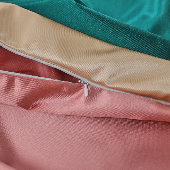 91家纺网 家纺一手货源 找家纺 不打烊 2023新款冰丝美容床罩系列套件—扇子款（此款控价188） 扇子款孔雀蓝