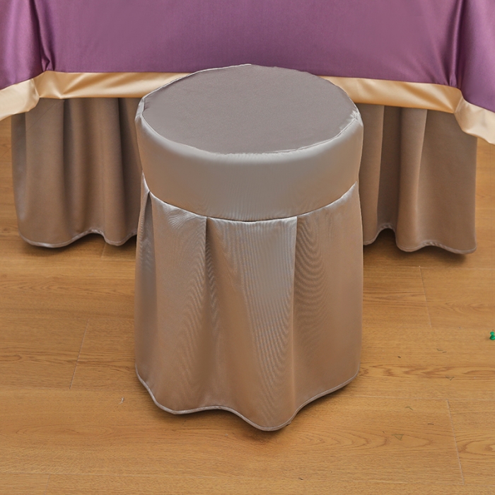 91家纺网 家纺一手货源 找家纺 不打烊 2023新款冰丝美容床罩系列套件—扇子款（此款控价188） 扇子款紫+灰色 被套紫色