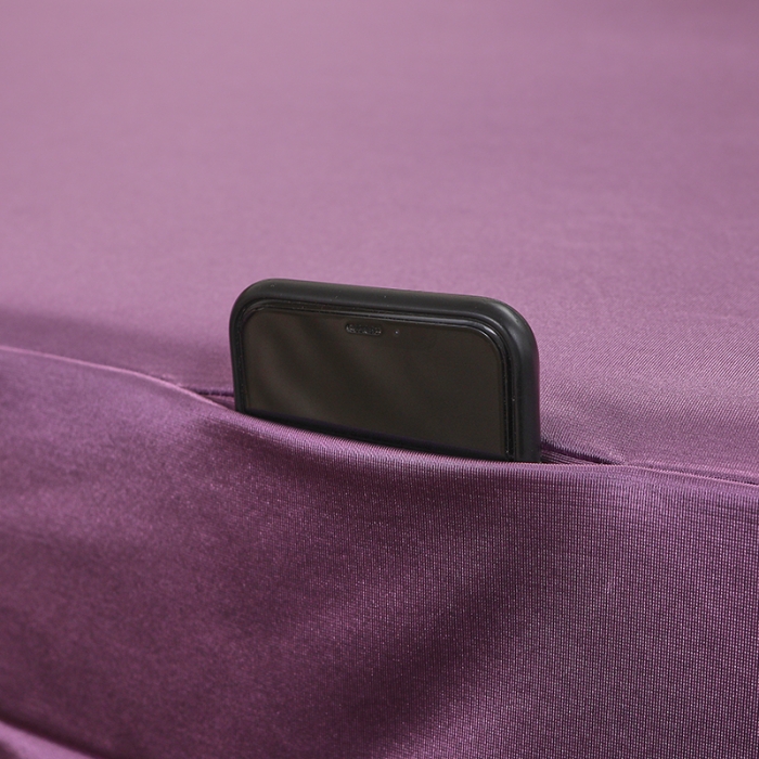 91家纺网 家纺一手货源 找家纺 不打烊 2023新款冰丝美容床罩系列套件—扇子款（此款控价188） 扇子款紫+灰色 被套紫色