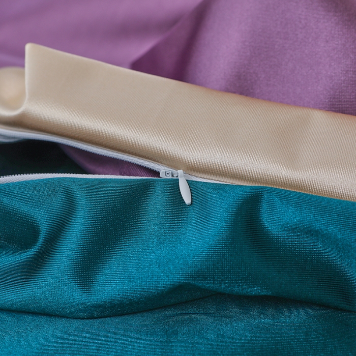 91家纺网 家纺一手货源 找家纺 不打烊 2023新款冰丝美容床罩系列套件—扇子款（此款控价188） 扇子款紫色