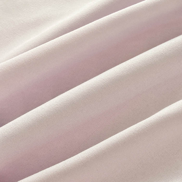 91家纺网 家纺一手货源 找家纺 楠沐 2025年新款纯色双拼水洗棉柔感四件套 浅粉+浅紫