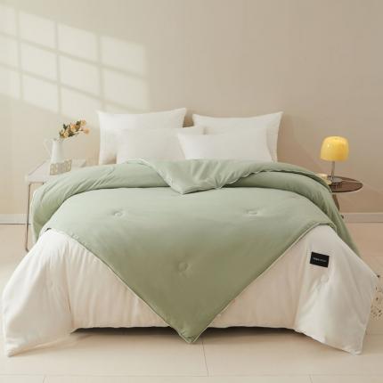 91家纺网 家纺一手货源 找家纺 （总）一加一 2025新款双拼贴标大豆子母被