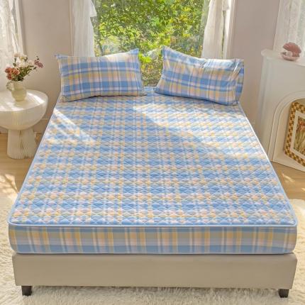 91家纺网 家纺一手货源 找家纺 （总）久典 2023全棉色织水洗棉夹棉床笠