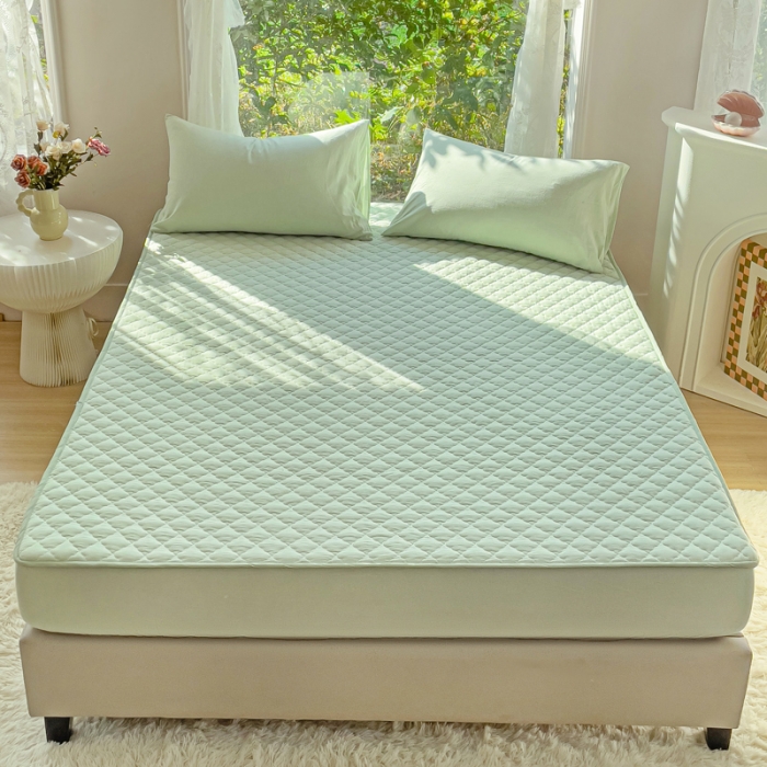 91家纺网 家纺一手货源 找家纺 （总）久典 2023全棉色织水洗棉夹棉床笠