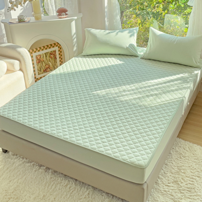 91家纺网 家纺一手货源 找家纺 （总）久典 2023全棉色织水洗棉夹棉床笠