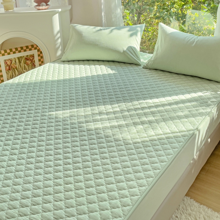 91家纺网 家纺一手货源 找家纺 （总）久典 2023全棉色织水洗棉夹棉床笠