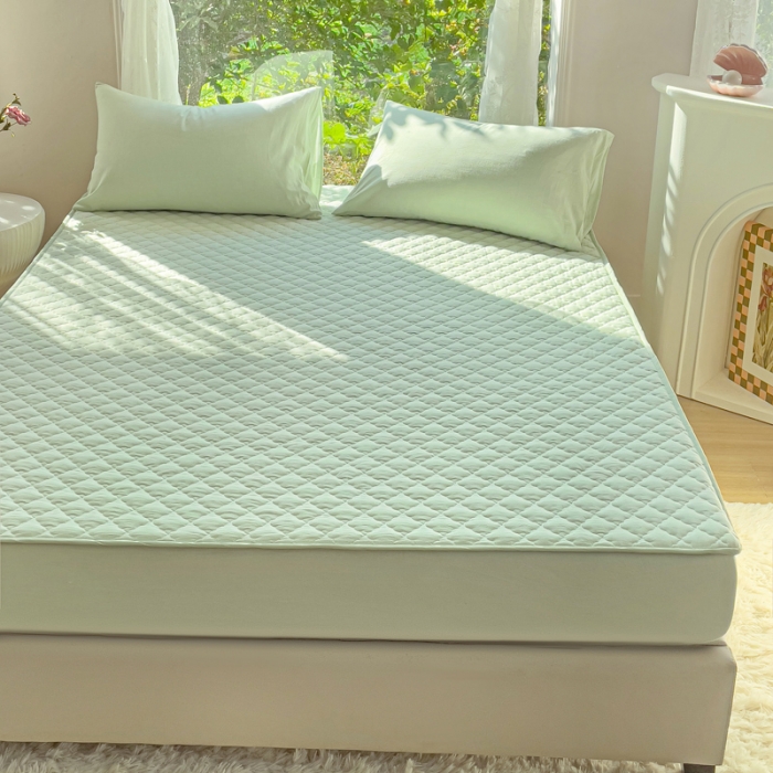 91家纺网 家纺一手货源 找家纺 （总）久典 2023全棉色织水洗棉夹棉床笠