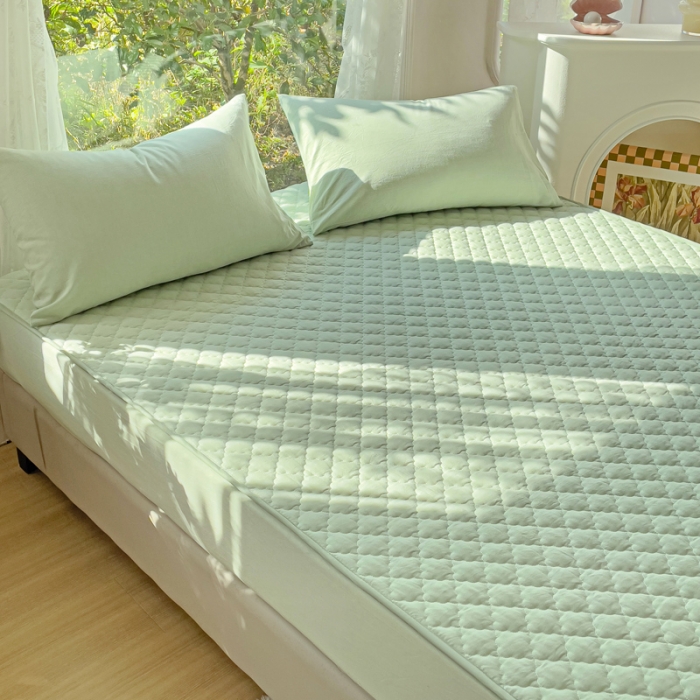 91家纺网 家纺一手货源 找家纺 （总）久典 2023全棉色织水洗棉夹棉床笠