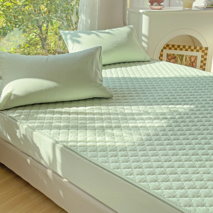 91家纺网 家纺一手货源 找家纺 （总）久典 2023全棉色织水洗棉夹棉床笠