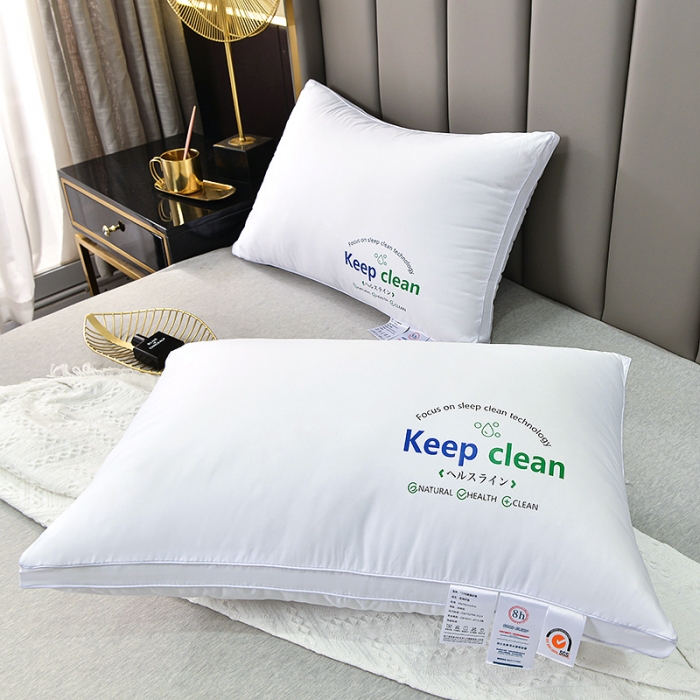 91家纺网 家纺一手货源 找家纺 兴丝露枕芯 磨毛烫画酒店枕 羽丝枕 成人枕头 单人枕