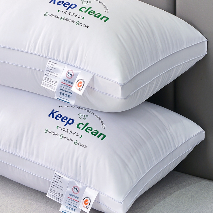 91家纺网 家纺一手货源 找家纺 兴丝露枕芯 磨毛烫画酒店枕 羽丝枕 成人枕头 单人枕