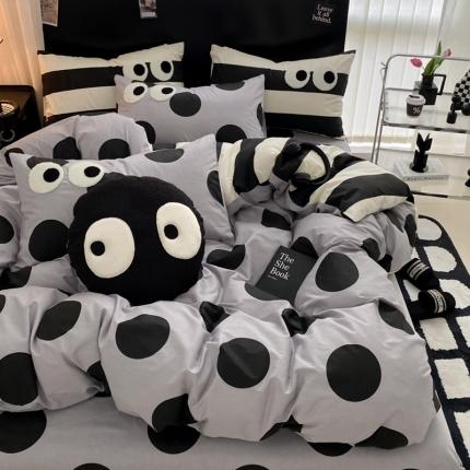 91家纺网 家纺一手货源 找家纺 （总）吉象 2025新款大眼睛毛巾绣四件套