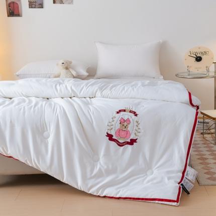 91家纺网 家纺一手货源 找家纺 (总) 丽卡家纺 2023新款澳棉提花大豆纤维冬被-欢欢喜喜