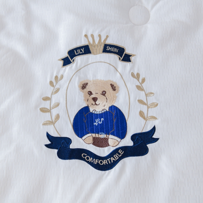 91家纺网 家纺一手货源 找家纺 丽卡家纺 2023新款澳棉提花大豆纤维冬被-欢欢喜喜 喜喜-白