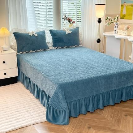 91家纺网 家纺一手货源 找家纺 （总）芭比蔓 2024新款牛奶绒单床盖