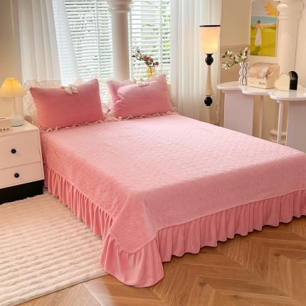 91家纺网 家纺一手货源 找家纺 （总）芭比蔓 2024新款牛奶绒单床盖