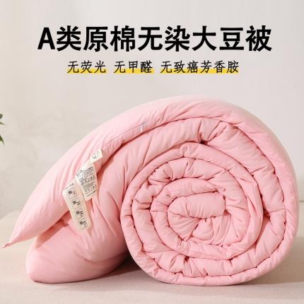 91家纺网 家纺一手货源 找家纺 前程 A类原棉无染大豆被冬被子被芯春秋被直播爆款 原棉无染大豆被-玉色