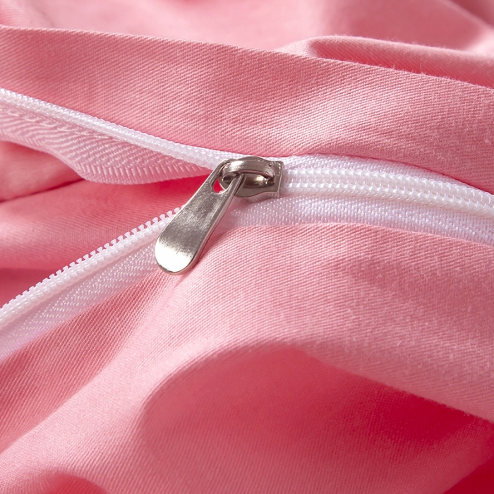 91家纺网 家纺一手货源 找家纺 福丽莱家纺  2023新款贡缎提花床裙四件套（夹棉）粉妆伊人浅粉