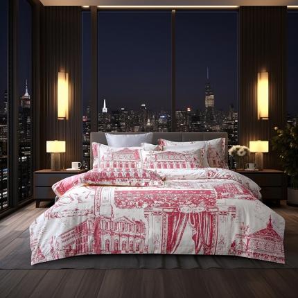 91家纺网 家纺一手货源 找家纺 （总）爵仕家纺 2025新款高端100支臻品奢华长绒棉四件套