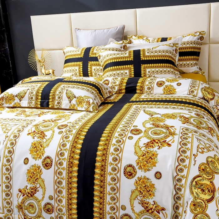 91家纺网 家纺一手货源 找家纺 爵仕家纺 2025新款高端100支臻品奢华长绒棉四件套 sun city