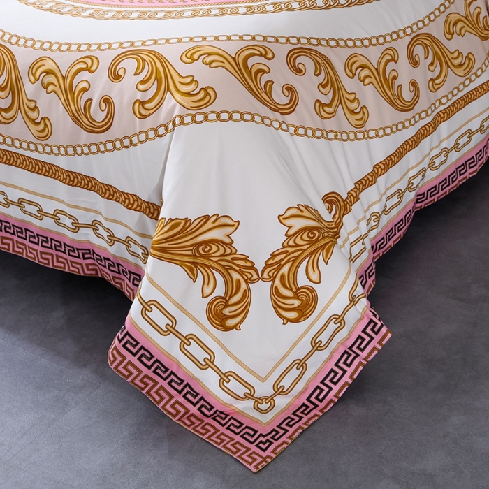 91家纺网 家纺一手货源 找家纺 爵仕家纺 2025新款高端100支臻品奢华长绒棉四件套 爵士花园