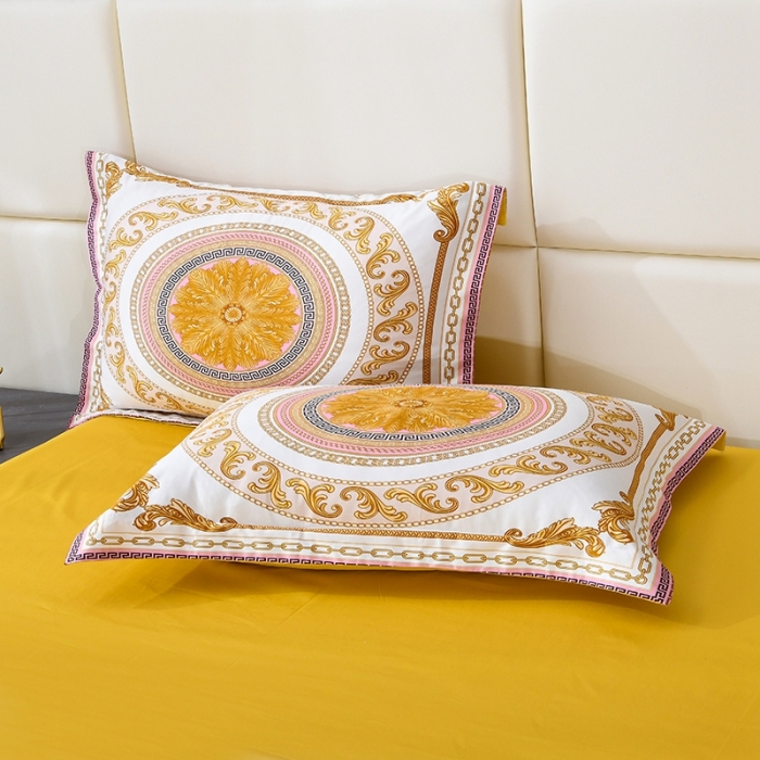 91家纺网 家纺一手货源 找家纺 爵仕家纺 2025新款高端100支臻品奢华长绒棉四件套 爵士花园