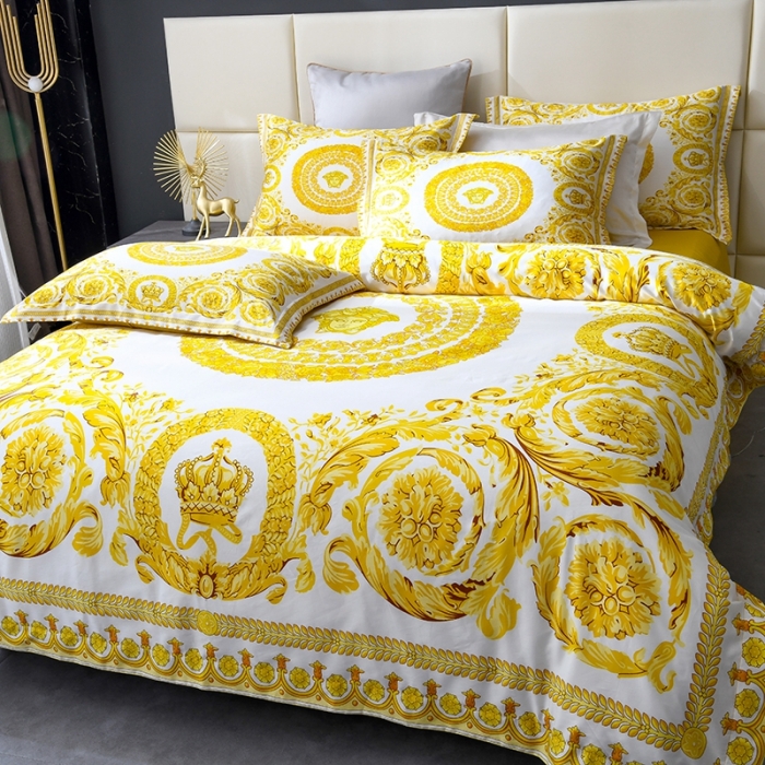 91家纺网 家纺一手货源 找家纺 爵仕家纺 2025新款高端100支臻品奢华长绒棉四件套 盛世王朝