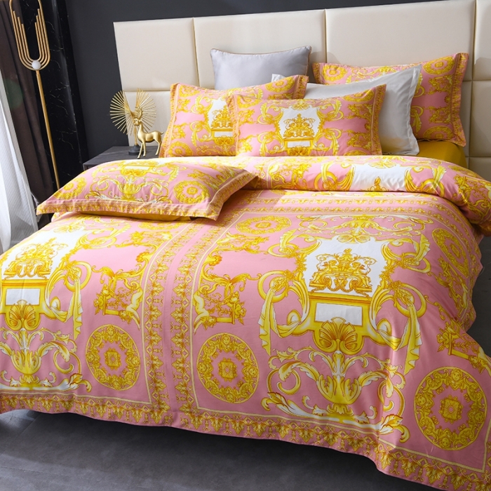 91家纺网 家纺一手货源 找家纺 爵仕家纺 2025新款高端100支臻品奢华长绒棉四件套 天使之城