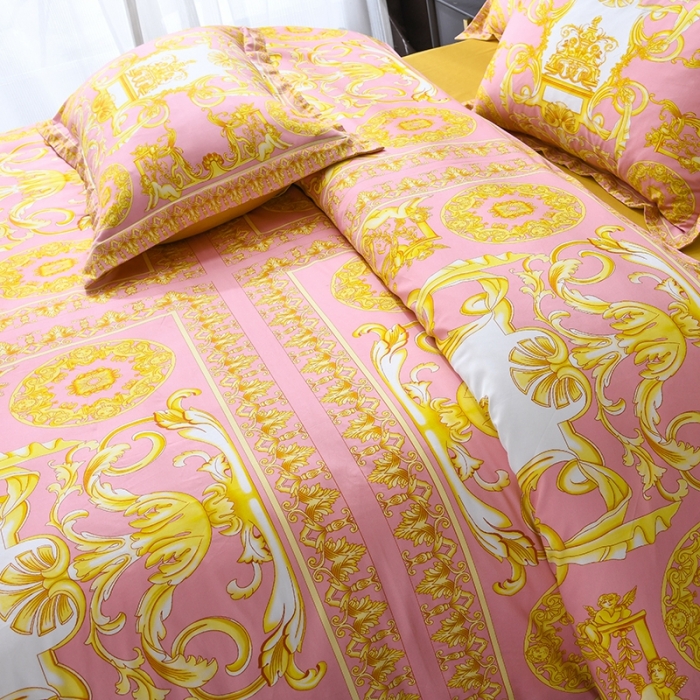 91家纺网 家纺一手货源 找家纺 爵仕家纺 2025新款高端100支臻品奢华长绒棉四件套 天使之城