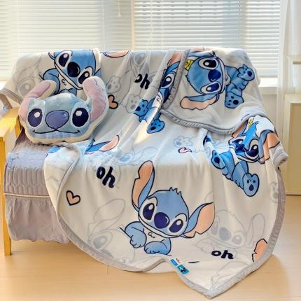 海岛哥哥 2023新款双面牛奶绒盖毯正版迪士尼授权系列毛毯 史迪仔