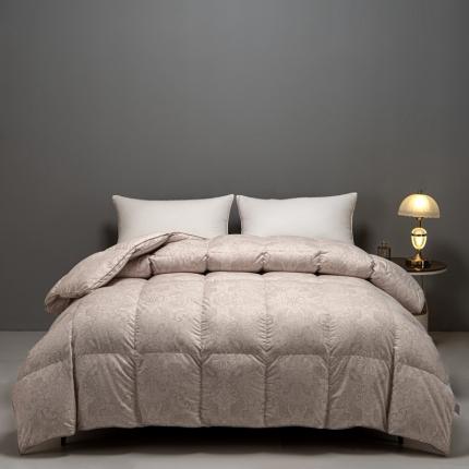 91家纺网 家纺一手货源 找家纺 御眠纺 高端轻奢95大朵白鹅绒加厚全静音高精密超柔软鹅绒被佩里浅卡其