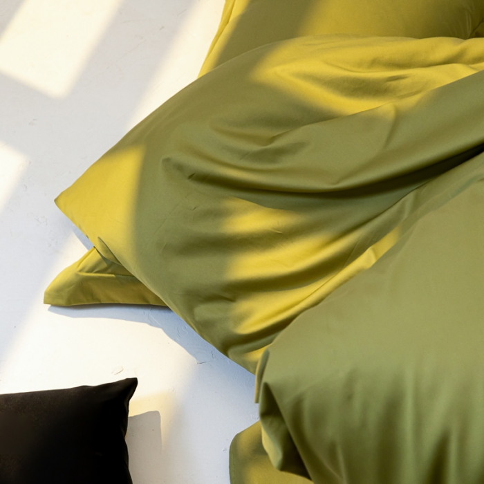 91家纺网 家纺一手货源 找家纺 轩和 2024新款70支埃及匹马棉纯色四件套床笠床单款5个尺寸不断货 韶华绿