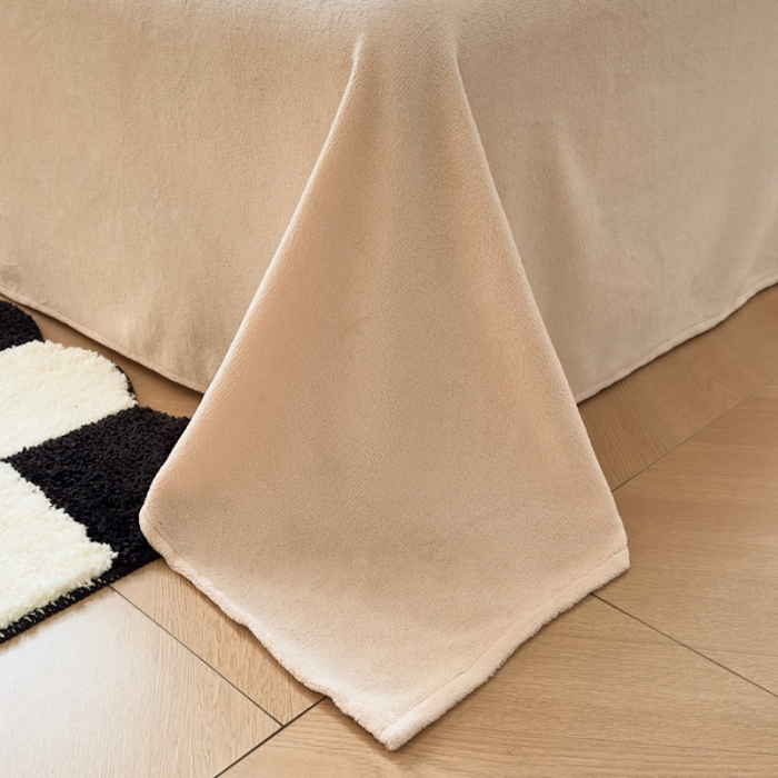 91家纺网 家纺一手货源 找家纺 （总）柠萌家居 2023新款全棉色织水洗棉加牛奶绒四件套全棉拼牛奶绒