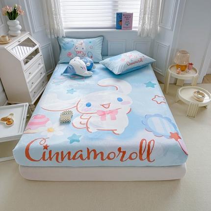 蘭菲家纺 2023新款宝宝绒卡通印花床笠 果果