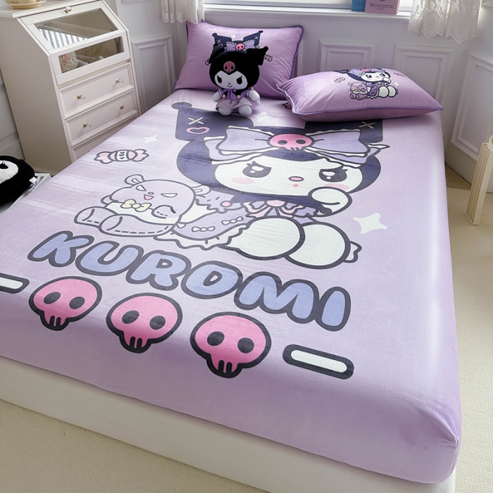 91家纺网 家纺一手货源 找家纺 蘭菲家纺 2023新款宝宝绒卡通印花床笠 小库日记